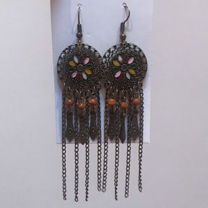 NWT Trend Colorful Boho Statement Earrings Hipster